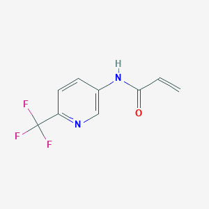 molecular formula C9H7F3N2O B2469112 N-[6-(三氟甲基)吡啶-3-基]丙-2-烯酰胺 CAS No. 1548595-54-5