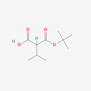 molecular formula C10H18O4 B2469124 2-(Tert-butyl carboxy)-3-methylbutanoic acid CAS No. 1824108-90-8