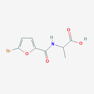 molecular formula C8H8BrNO4 B2469155 2-[(5-Bromofuran-2-yl)formamido]propanoic acid CAS No. 1396966-85-0