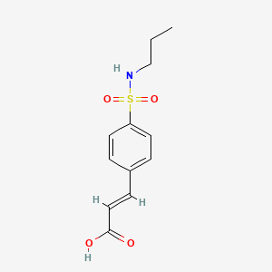 molecular formula C12H15NO4S B2469171 3-[4-(Propylsulfamoyl)phenyl]prop-2-enoic acid CAS No. 926248-32-0