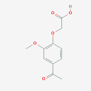 molecular formula C11H12O5 B2469218 2-(4-Acetyl-2-methoxyphenoxy)acetic acid CAS No. 68461-48-3
