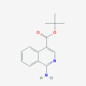 molecular formula C14H16N2O2 B2469219 Tert-butyl 1-aminoisoquinoline-4-carboxylate CAS No. 2248330-96-1