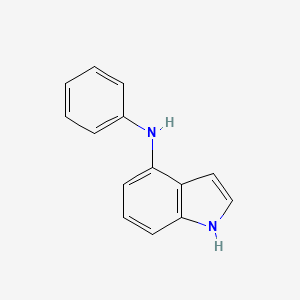 molecular formula C14H12N2 B2469226 N-phenyl-1H-indol-4-amine CAS No. 1259448-20-8