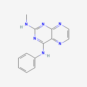 molecular formula C13H12N6 B2469237 N2-methyl-N4-phenylpteridine-2,4-diamine CAS No. 946291-00-5