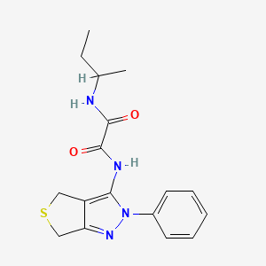molecular formula C17H20N4O2S B2469277 N-(butan-2-yl)-N'-{2-phenyl-2H,4H,6H-thieno[3,4-c]pyrazol-3-yl}ethanediamide CAS No. 899741-26-5