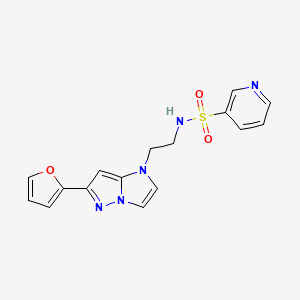 N-(2-(6-(furan-2-yl)-1H-imidazo[1,2-b]pyrazol-1-yl)ethyl)pyridine-3-sulfonamide