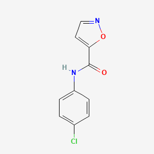 N-(4-chlorophenyl)-1,2-oxazole-5-carboxamide