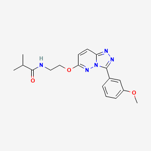N-(2-((3-(3-methoxyphenyl)-[1,2,4]triazolo[4,3-b]pyridazin-6-yl)oxy)ethyl)isobutyramide