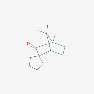 Spiro(bicyclo(2.2.1)heptane-2,1'-cyclopentan)-3-one, 4,7,7-trimethyl-