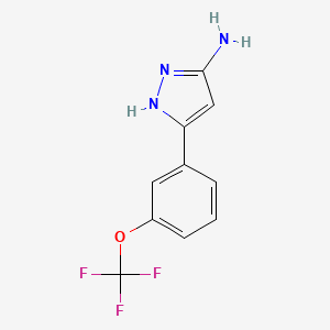 5-(3-(Trifluoromethoxy)phenyl)-1H-pyrazol-3-amine