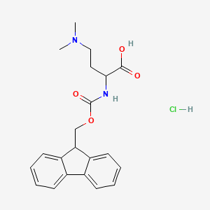 2-((((9H-Fluoren-9-yl)methoxy)carbonyl)amino)-4-(dimethylamino)butanoic acid hydrochloride