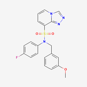 N-(4-fluorophenyl)-N-(3-methoxybenzyl)[1,2,4]triazolo[4,3-a]pyridine-8-sulfonamide