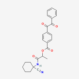 [1-[(1-Cyanocyclohexyl)amino]-1-oxopropan-2-yl] 4-(2-oxo-2-phenylacetyl)benzoate