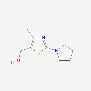 (4-Methyl-2-pyrrolidin-1-yl-1,3-thiazol-5-yl)methanol