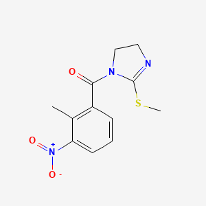 (2-Methyl-3-nitrophenyl)-(2-methylsulfanyl-4,5-dihydroimidazol-1-yl)methanone