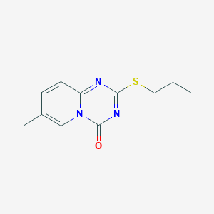7-methyl-2-(propylsulfanyl)-4H-pyrido[1,2-a][1,3,5]triazin-4-one