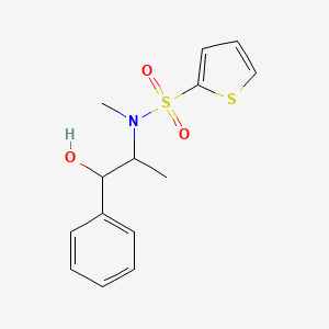 N-(1-hydroxy-1-phenylpropan-2-yl)-N-methylthiophene-2-sulfonamide
