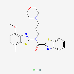 N-(4-methoxy-7-methylbenzo[d]thiazol-2-yl)-N-(3-morpholinopropyl)benzo[d]thiazole-2-carboxamide hydrochloride