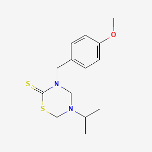 5-Isopropyl-3-(4-methoxybenzyl)-1,3,5-thiadiazinane-2-thione