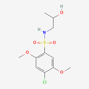 4-chloro-N-(2-hydroxypropyl)-2,5-dimethoxybenzenesulfonamide