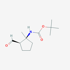 N-Boc-(+/-)-cis 2-amino-2-methyl-cyclopentane-carbaldehyde