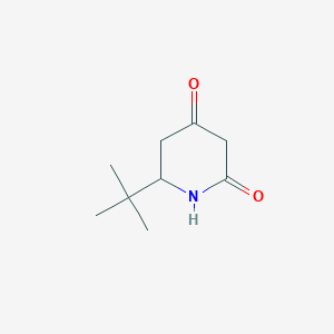 molecular formula C9H15NO2 B2469369 6-Tert-butylpiperidine-2,4-dione CAS No. 2137581-82-7