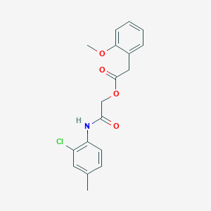 [2-(2-Chloro-4-methylanilino)-2-oxoethyl] 2-(2-methoxyphenyl)acetate