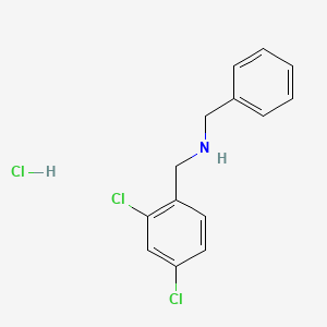 B2469377 N-Benzyl-1-(2,4-dichlorophenyl)methanamine hydrochloride CAS No. 63915-67-3