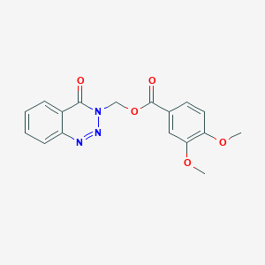 (4-Oxo-1,2,3-benzotriazin-3-yl)methyl 3,4-dimethoxybenzoate