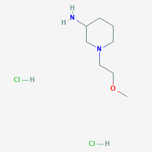 molecular formula C8H20Cl2N2O B2469422 1-(2-Methoxyethyl)piperidin-3-amine dihydrochloride CAS No. 1909313-85-4