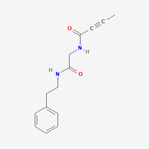 N-[2-Oxo-2-(2-phenylethylamino)ethyl]but-2-ynamide