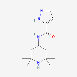N-(2,2,6,6-tetramethylpiperidin-4-yl)-1H-pyrazole-3-carboxamide