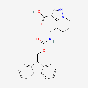 B2469439 4-[({[(9H-fluoren-9-yl)methoxy]carbonyl}amino)methyl]-4H,5H,6H,7H-pyrazolo[1,5-a]pyridine-3-carboxylic acid CAS No. 2138180-59-1