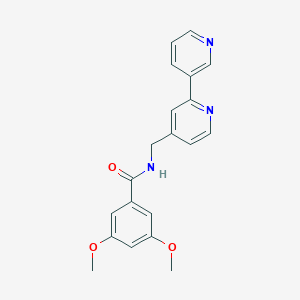 molecular formula C20H19N3O3 B2469542 N-({[2,3'-bipyridine]-4-yl}methyl)-3,5-dimethoxybenzamide CAS No. 1903885-99-3