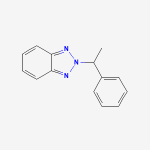 molecular formula C14H13N3 B2469548 2-(1-Phenylethyl)-2H-1,2,3-benzotriazole CAS No. 23269-75-2