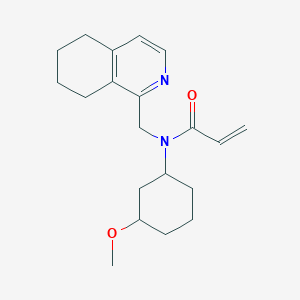 N-(3-Methoxycyclohexyl)-N-(5,6,7,8-tetrahydroisoquinolin-1-ylmethyl)prop-2-enamide