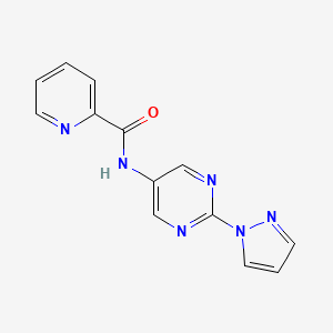 N-(2-(1H-pyrazol-1-yl)pyrimidin-5-yl)picolinamide