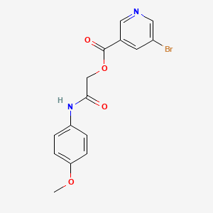 [2-(4-Methoxyanilino)-2-oxoethyl] 5-bromopyridine-3-carboxylate