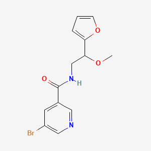 5-bromo-N-(2-(furan-2-yl)-2-methoxyethyl)nicotinamide