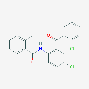 N-[4-chloro-2-(2-chlorobenzoyl)phenyl]-2-methylbenzamide