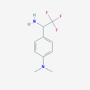 4-(1-Amino-2,2,2-trifluoroethyl)-N,N-dimethylaniline