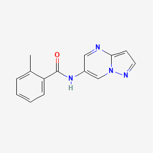 2-methyl-N-(pyrazolo[1,5-a]pyrimidin-6-yl)benzamide
