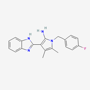 3-(1H-benzimidazol-2-yl)-1-(4-fluorobenzyl)-4,5-dimethyl-1H-pyrrol-2-amine