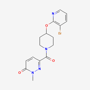 6-(4-((3-bromopyridin-2-yl)oxy)piperidine-1-carbonyl)-2-methylpyridazin-3(2H)-one