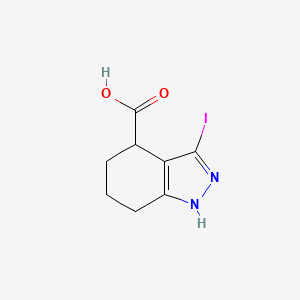 3-Iodo-4,5,6,7-tetrahydro-1H-indazole-4-carboxylic acid
