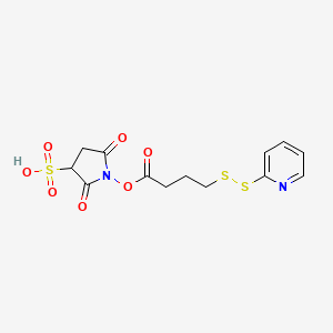2,5-Dioxo-1-(4-(pyridin-2-yldisulfanyl)butanoyloxy)pyrrolidine-3-sulfonic acid