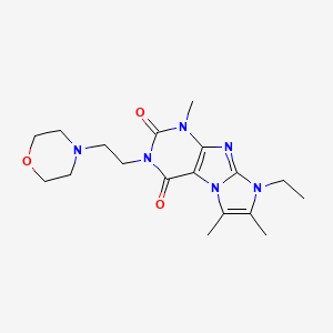 6-Ethyl-4,7,8-trimethyl-2-(2-morpholin-4-ylethyl)purino[7,8-a]imidazole-1,3-dione