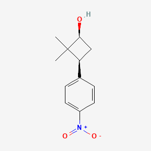 rac-(1R,3R)-2,2-dimethyl-3-(4-nitrophenyl)cyclobutan-1-ol, cis