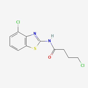 4-chloro-N-(4-chloro-1,3-benzothiazol-2-yl)butanamide