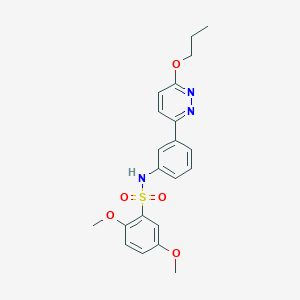 2,5-dimethoxy-N-(3-(6-propoxypyridazin-3-yl)phenyl)benzenesulfonamide